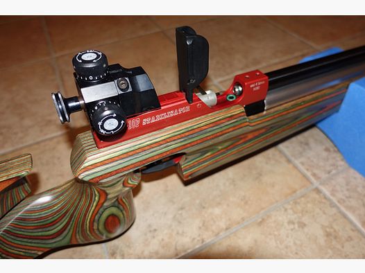 RESERVIERT! Steyr Match Pressluft LG-10P Stabilisator + Kartusche TÜV 2033 + Tasche