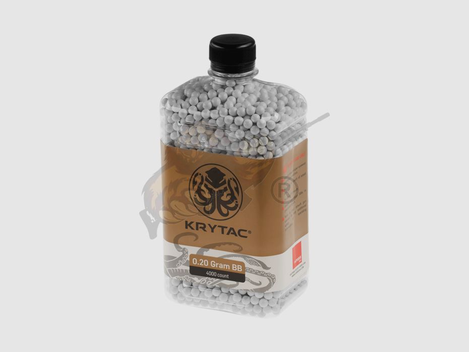 Krytac Airsoft BB`s 0.20g (4.000 Stück) diameter 5,95mm - weiß