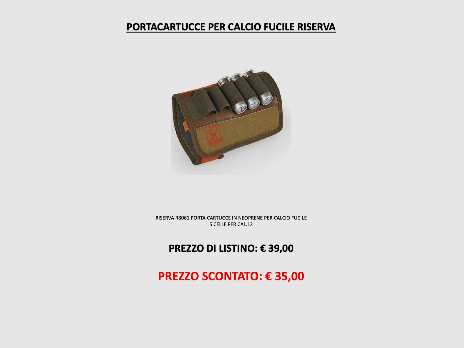 Riserva – Patronenhalter für Schaft Gewehr, Bild 1 von 2