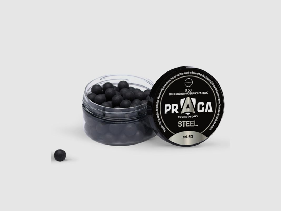 PRAGA GUMMI+STAHL KUGELN KALIBER 50