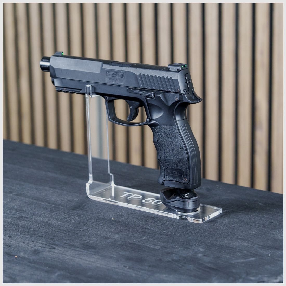 PLEXIGLAS® wall mount / table stand for HDR50 | HDP50 | stylish design with laser-engraved Homedefence logo