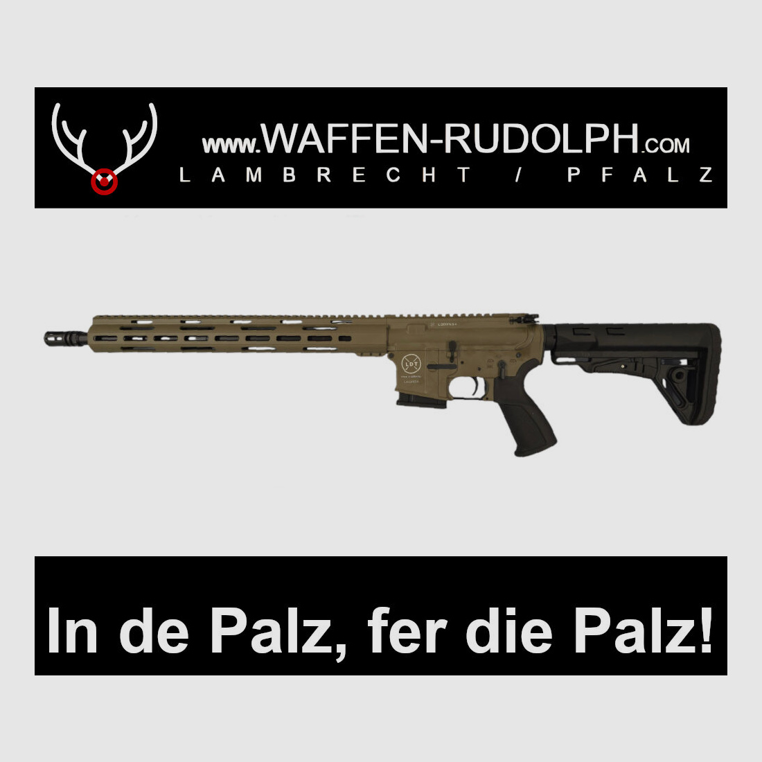LUX DEF TEC LDT L5L SAND with long handguard AR15 16.75" ABSOLUTE BARGAIN at WAFFEN RUDOLPH... only available HERE in the PFALZ!!!