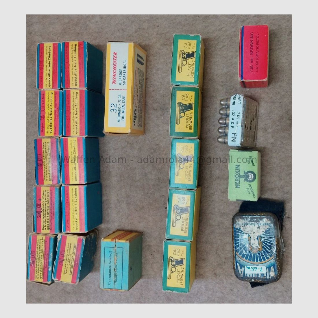 DWM FN Winchester etc. Ammunition collection various manufacturers