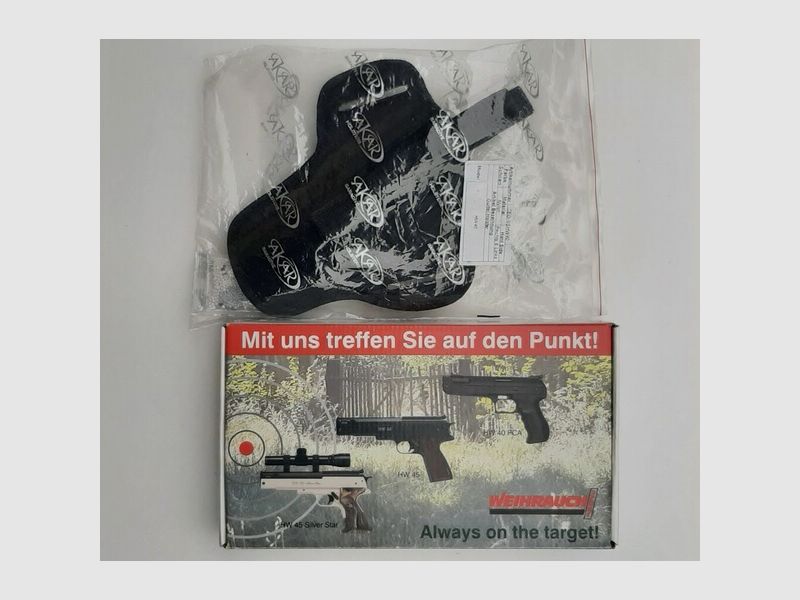 Weihrauch HW 40 PCA Pistole inkl. OVP & Holster, Top Zustand