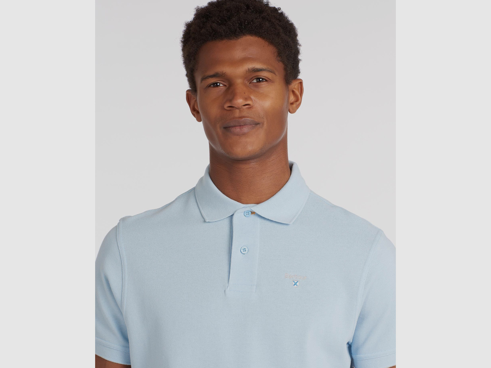 BARBOUR Sports Polo Sky Blue