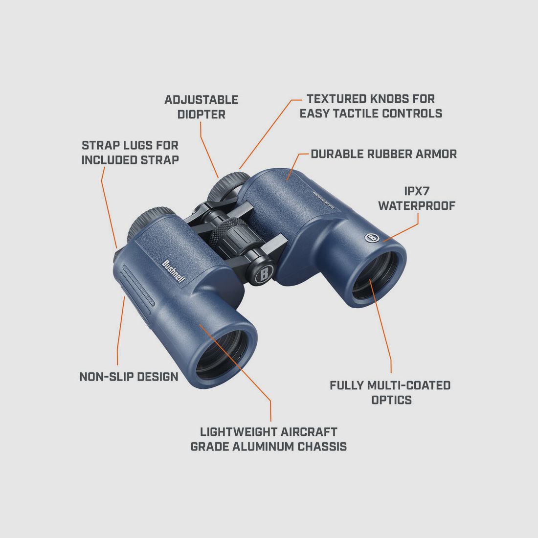 Bushnell H2O 10x42 wasserdichtes Porroprismen-Fernglas, Bild 4 von 6