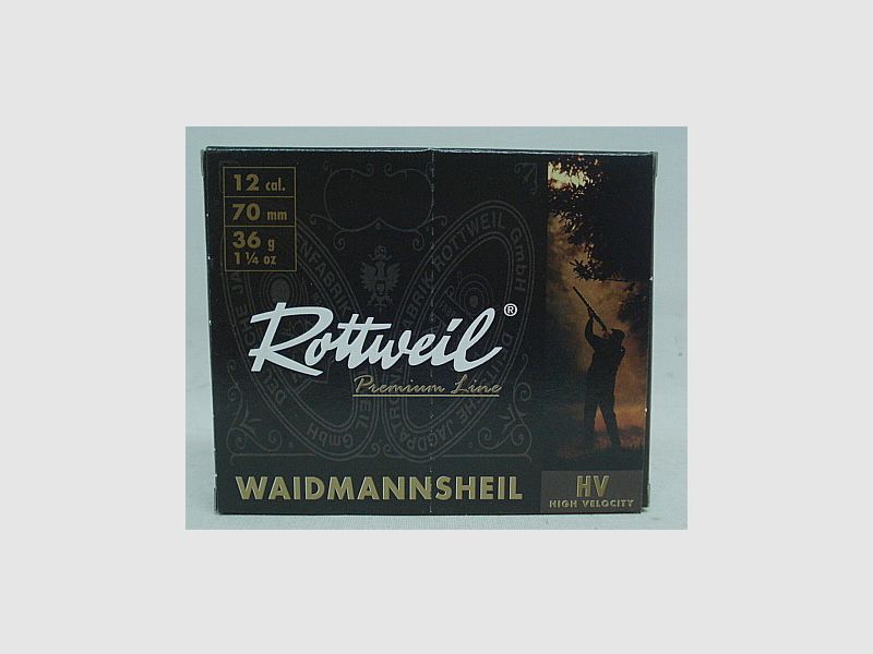 Waidmannsheil HV 12/70 - 3,7mm/36g -Plastik- (a10)