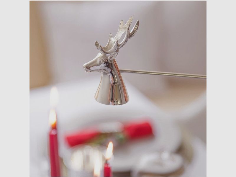 Kerzenlöscher Hirsch versilbert