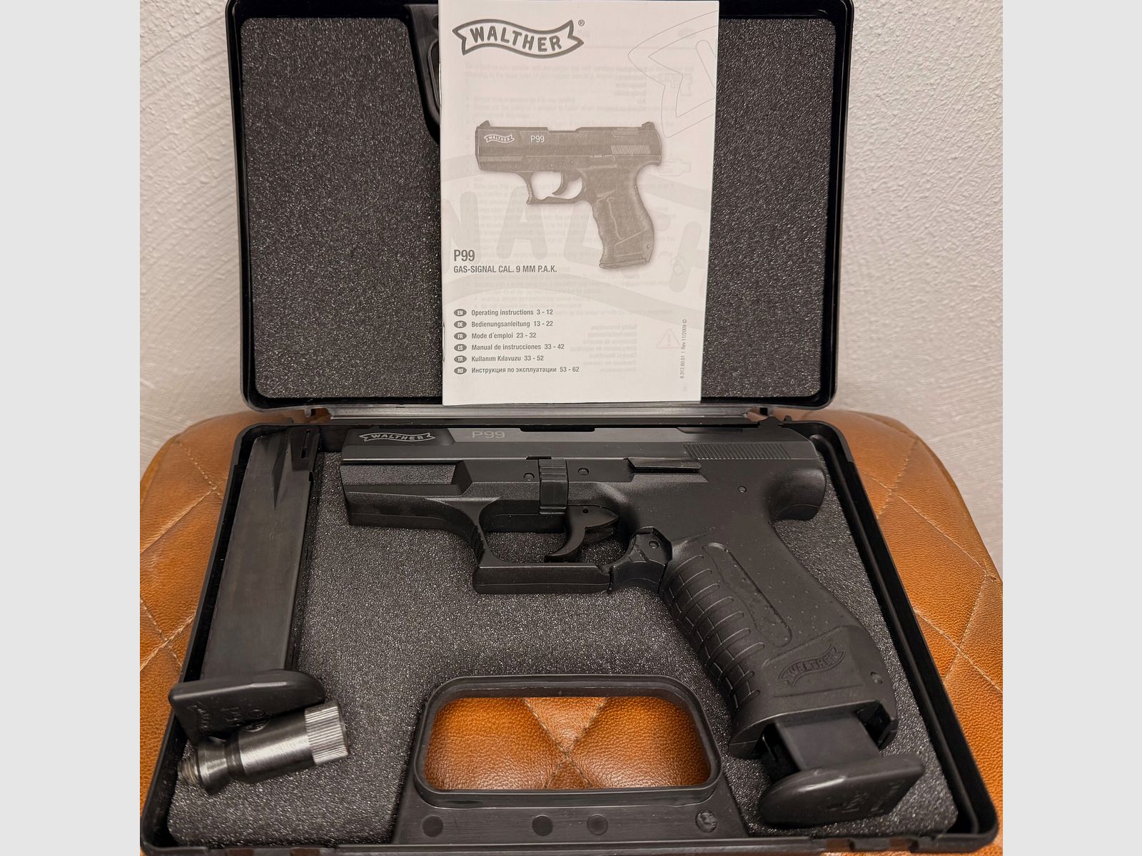 Walther P99 mit zwei Magazinen und Koffer PAK