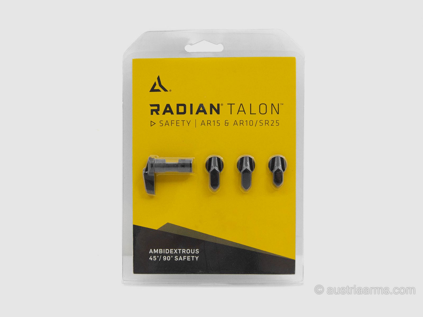 Radian Weapons Talon Ambidextrous Safety 45°/90° 4 Lever, Schwarz