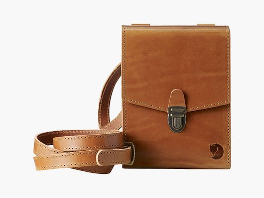 Fjällräven Singi Borsa per Binocolo Bino Bag in Pelle Cacao