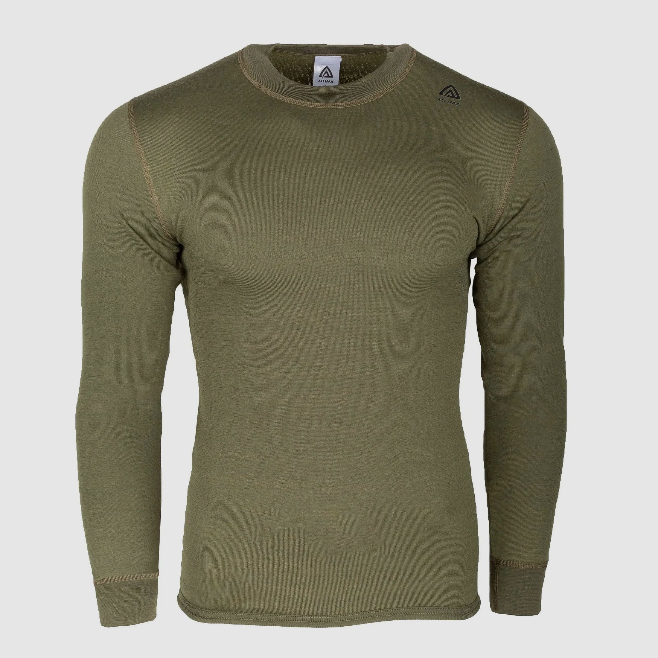 aclima Aclima Longsleeve HotWool Crew Neck olive night