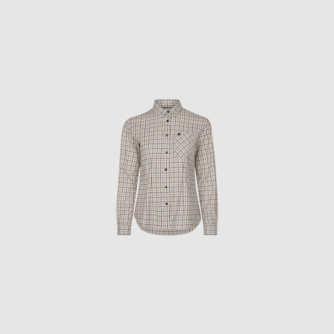 Kerry Shooting Shirt Cabernet/Blue Check L