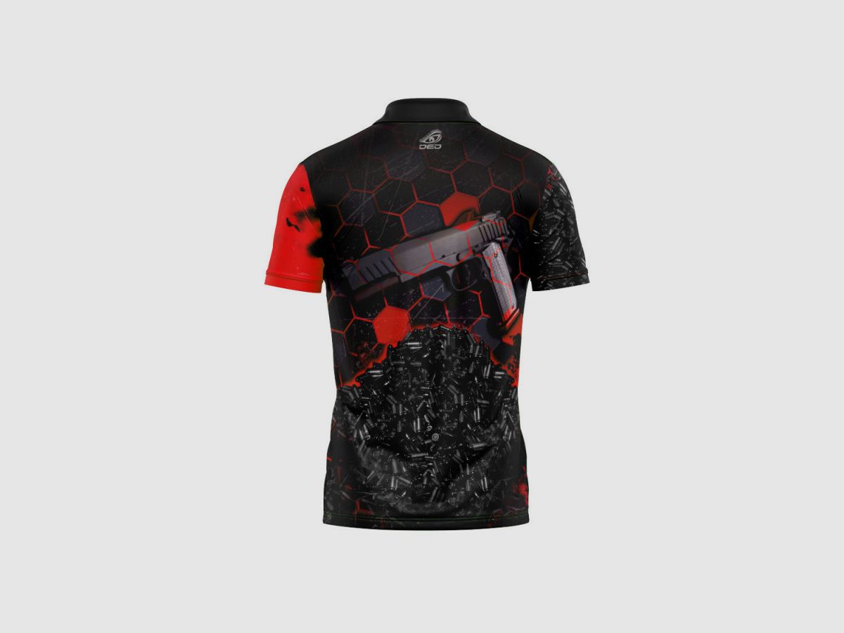 DED 1911 Competition T-Shirt Rosso, taglia: S, Nome Personalizzato: Con Nome Personalizzato, Tipo di Abbigliamento: Regolare (Uomini), immagine 2 di 3