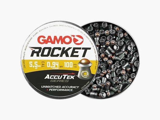 Gamo Munizioni per Arma ad Aria Rocket 5,5 mm 100 Pezzi, Accutec