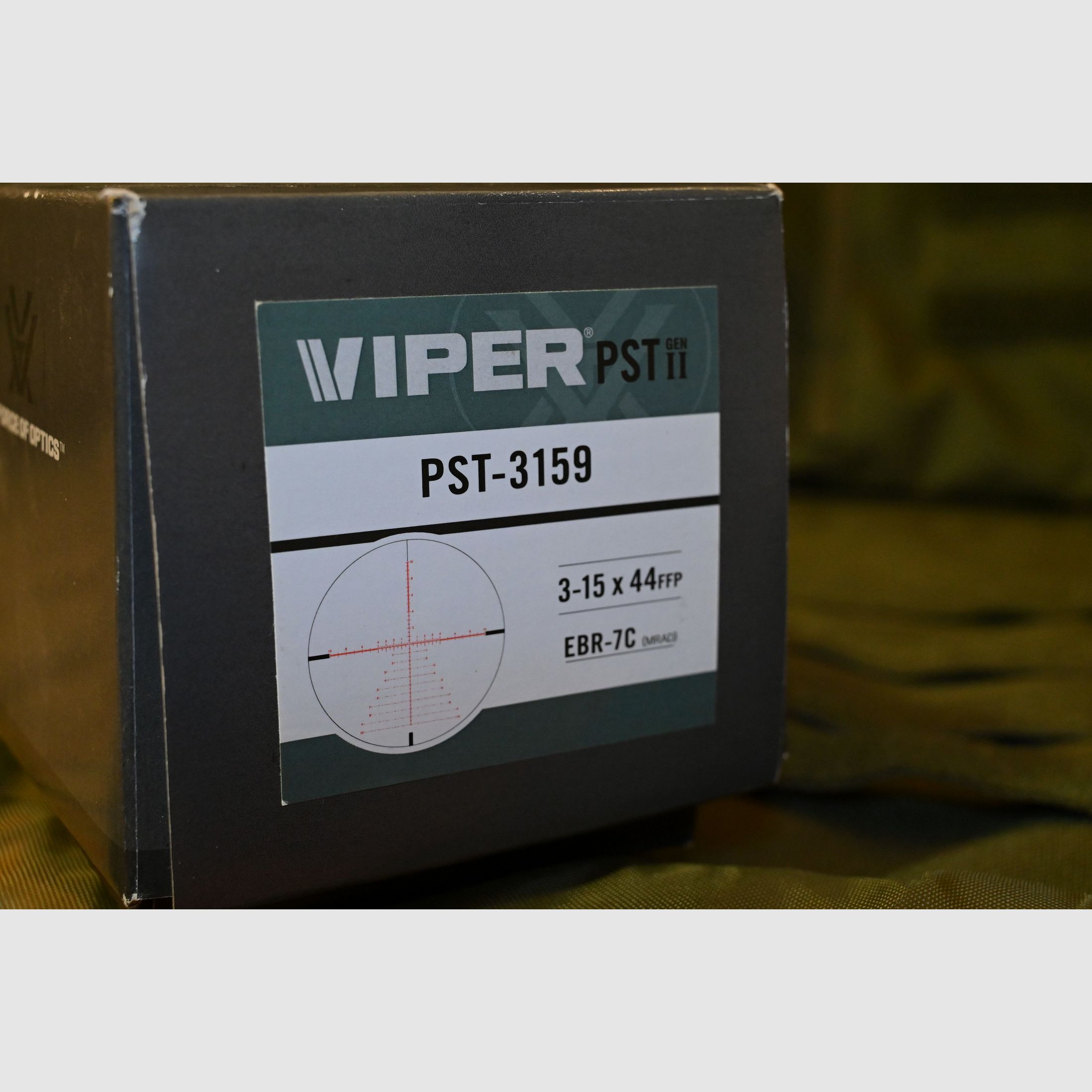Vortex Viper PST Gen II 3-15x44 MRAD FFP EBR-7C - Komplettset