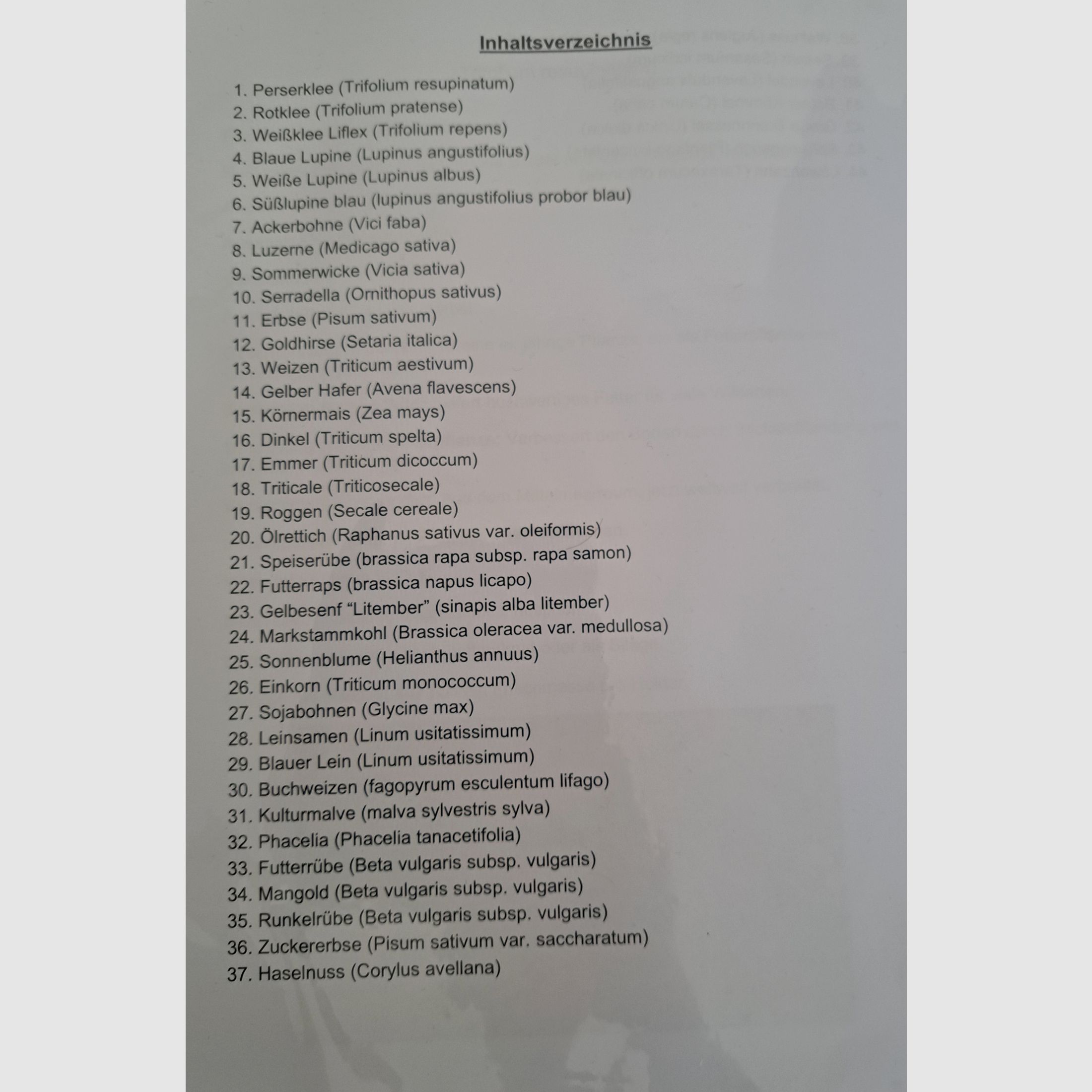 Saatgut Sammlung + Beschreibungsordner + Word-Datei + Eichen Regal  für Lehrzwecke