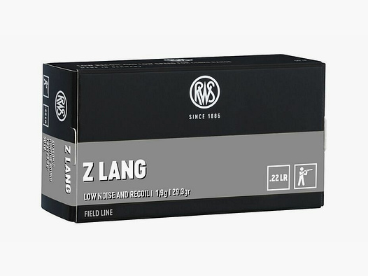 RWS Z Lang 1,9g/29grs à50 .22lr