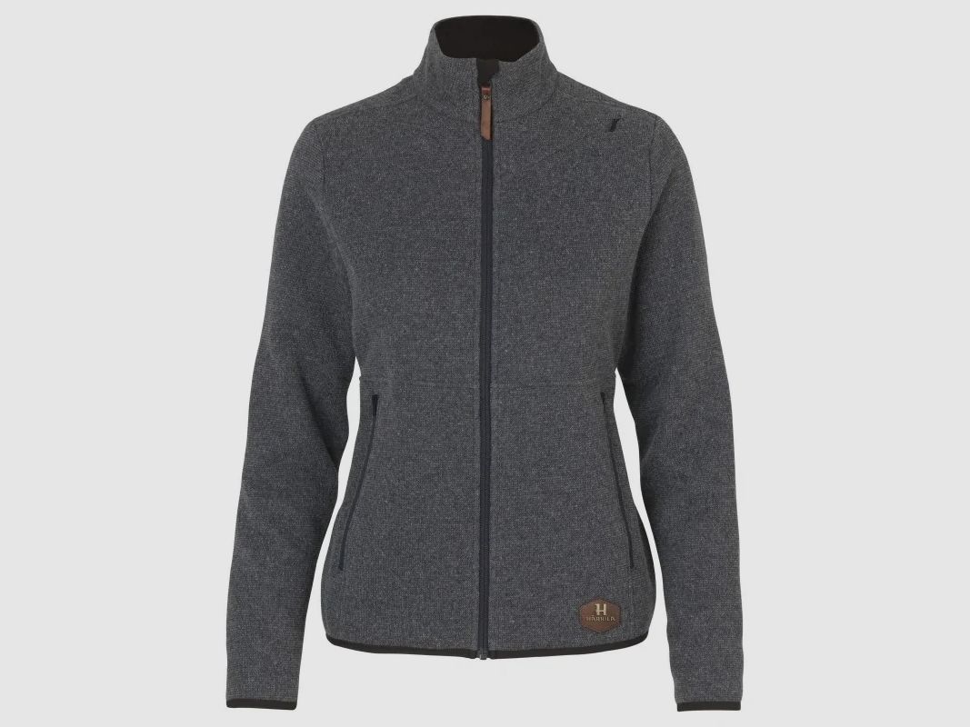 HÄRKILA Pull de chasse pour femme METSO FULL ZIP JERSEY SLATE GREY, image 1 sur 2