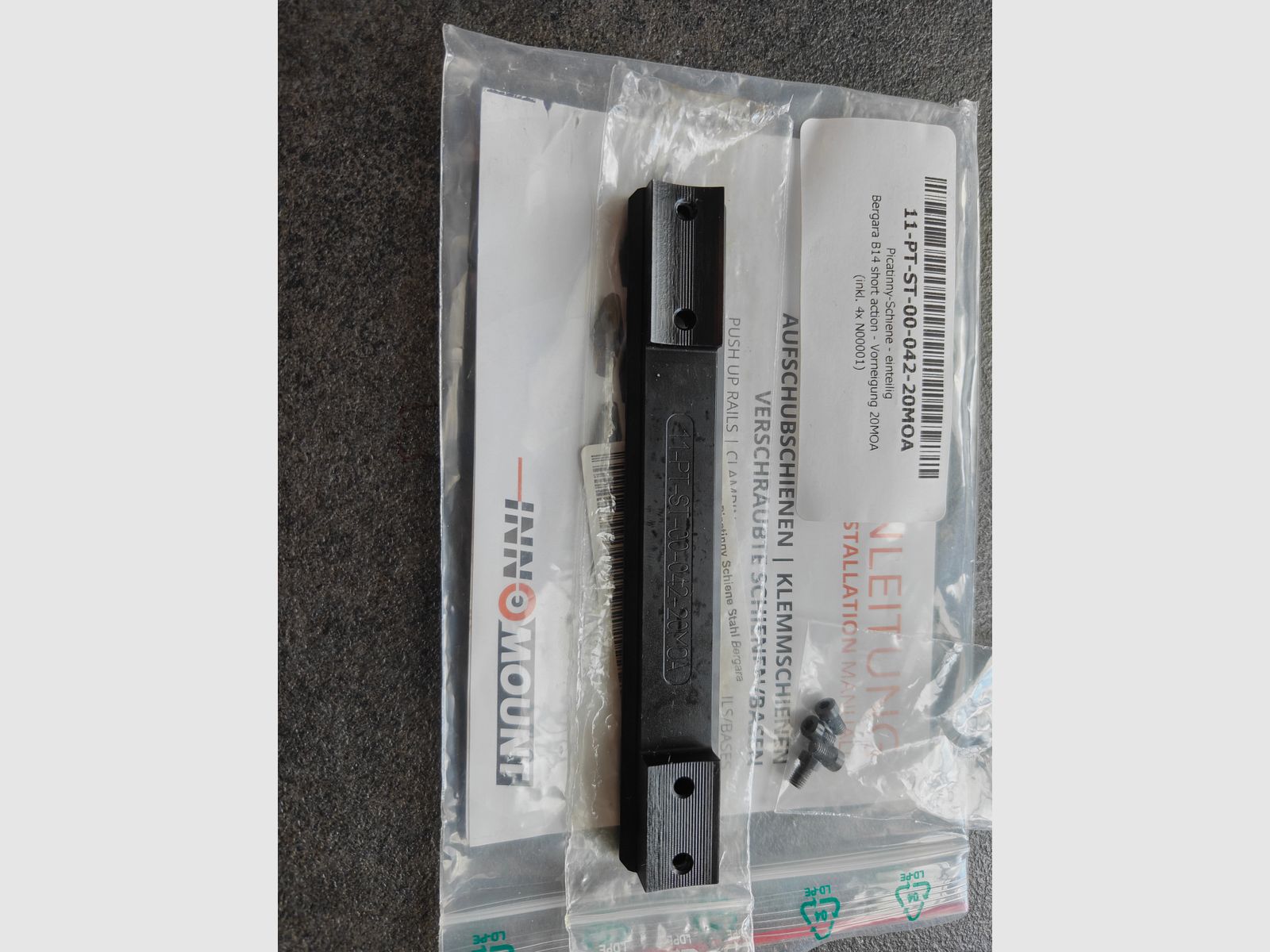 Bergara B14/Remington 700 SA Picatinny Schiene Stahl 20 Moa, Bild 2 von 2