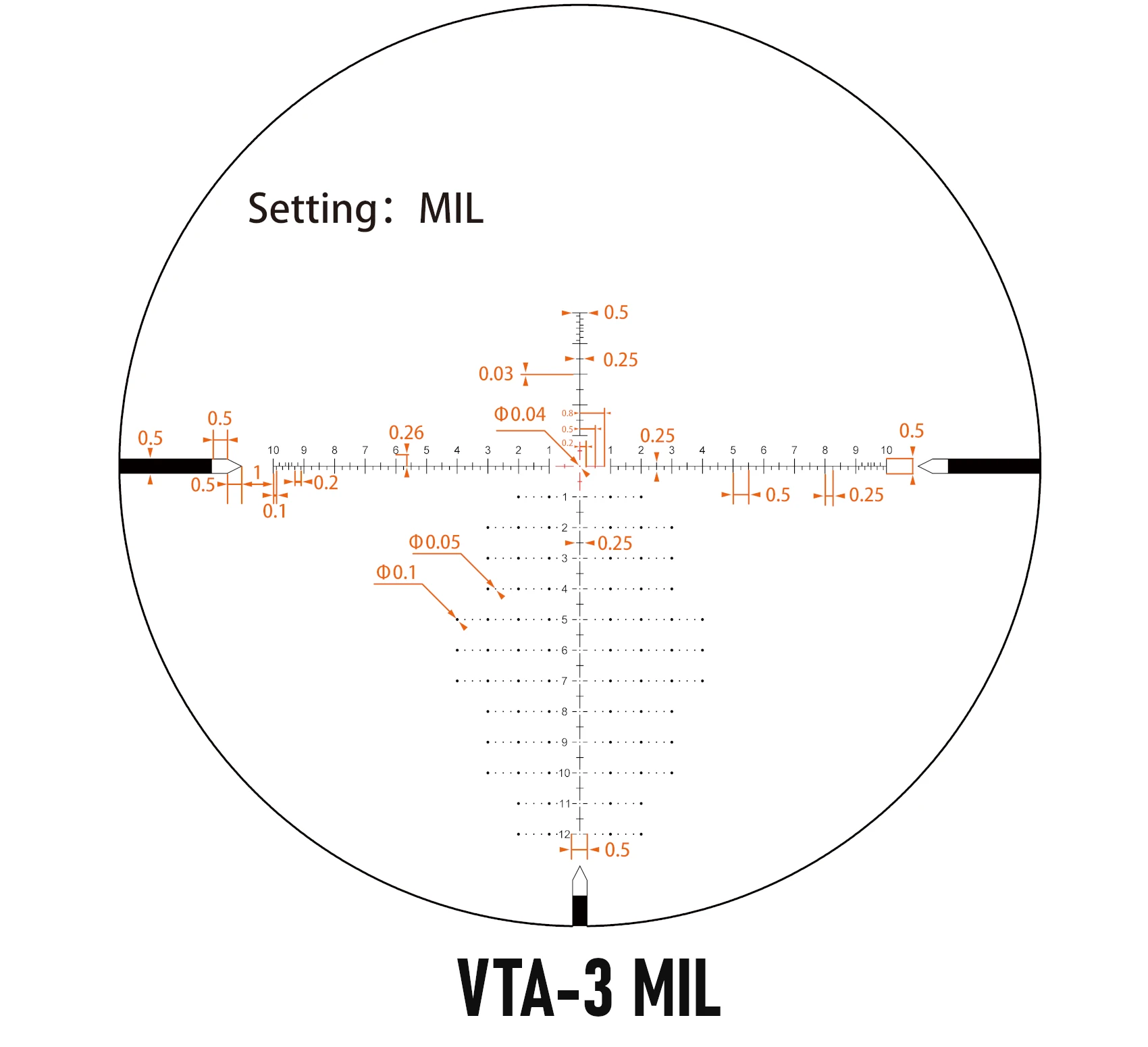 Zielfernrohr Vector Optics Tauron 6-24x50 HD - FFP - VTA-3 MIL - SCFF-81, Bild 3 von 13