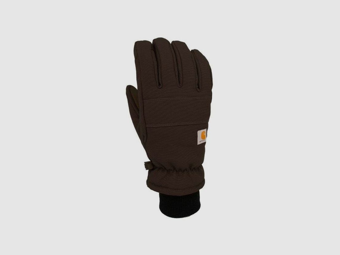 Carhartt Insulated Duck Sythetic Leather Touch-Sensitive Knit Cuff Glove Women Black M