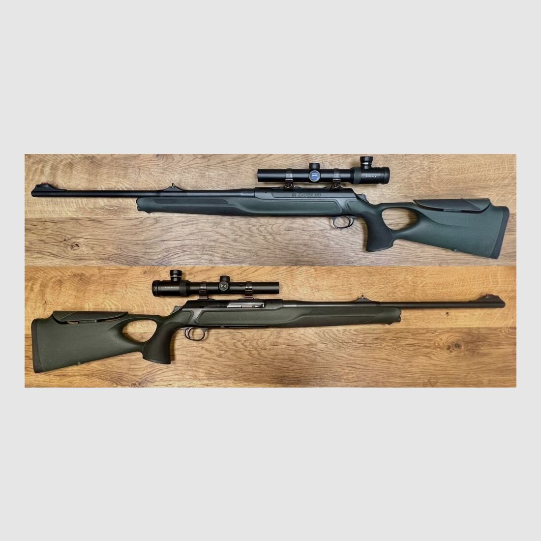 Sauer mit Zeiss Victory Varipoint Drückjagdglas 303 Synchro XT