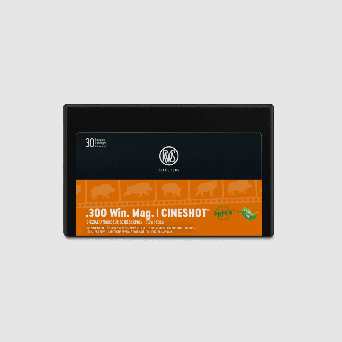 RWS Cineshot Green Bleifrei Kal. .300 Win. Mag. 108 gr. 30 Stk.