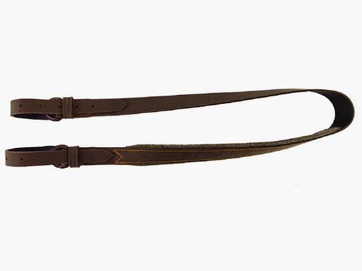 AKAH Gewehrriemen Pull-up Leder mit Wollfilz 3,5 cm