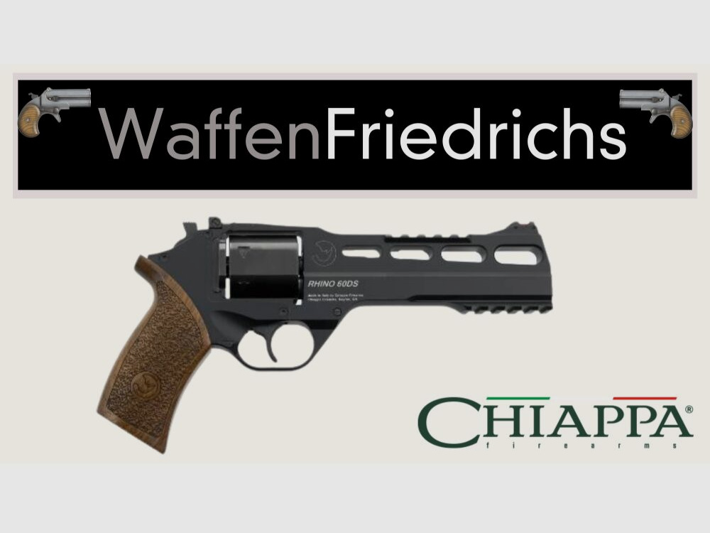 CHIAPPA RHINO 60DS Revolver Geblauwde | zwart -Waffen Friedrichs