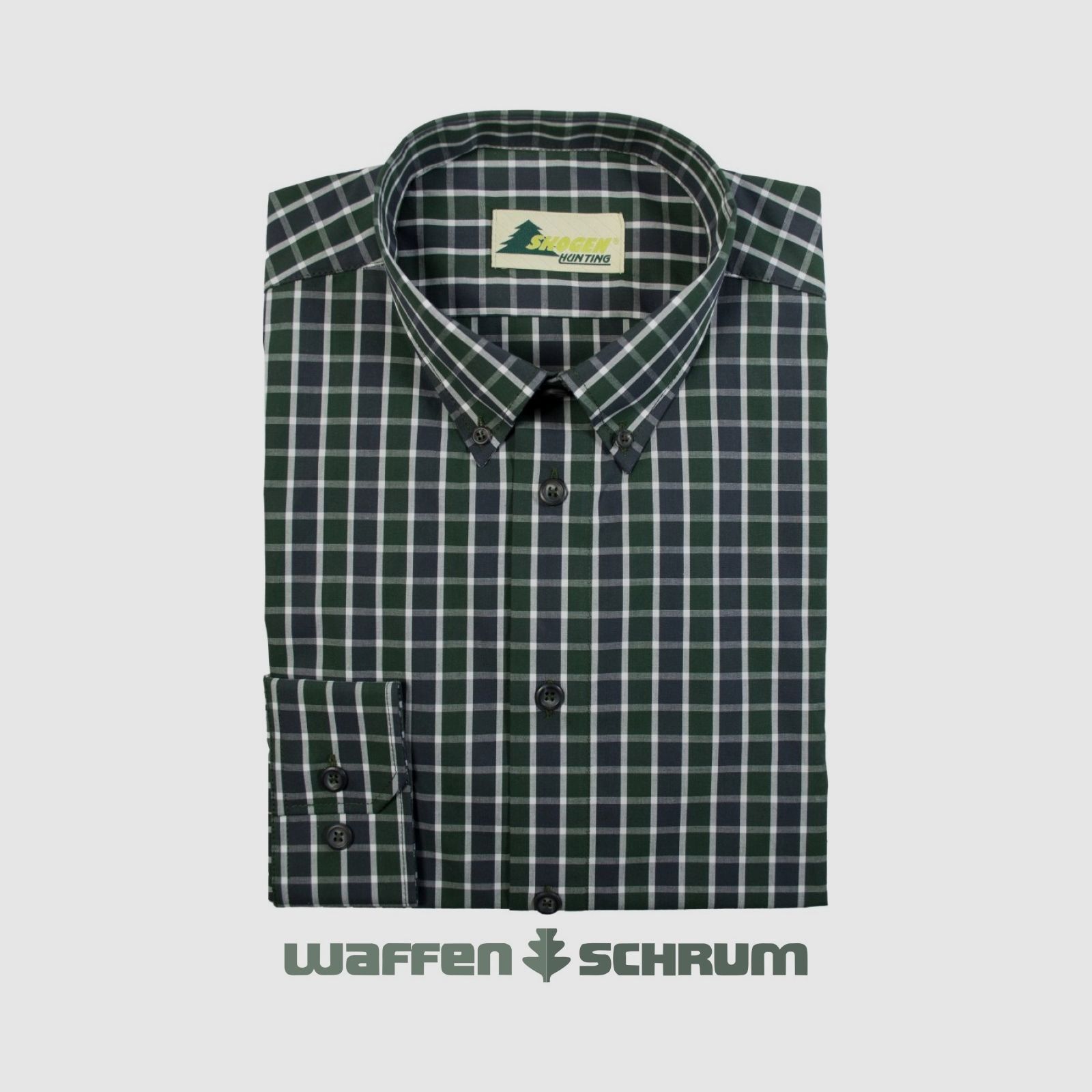 Skogen Shirt Slim Line Sleeve Length 70 cm Green/Black