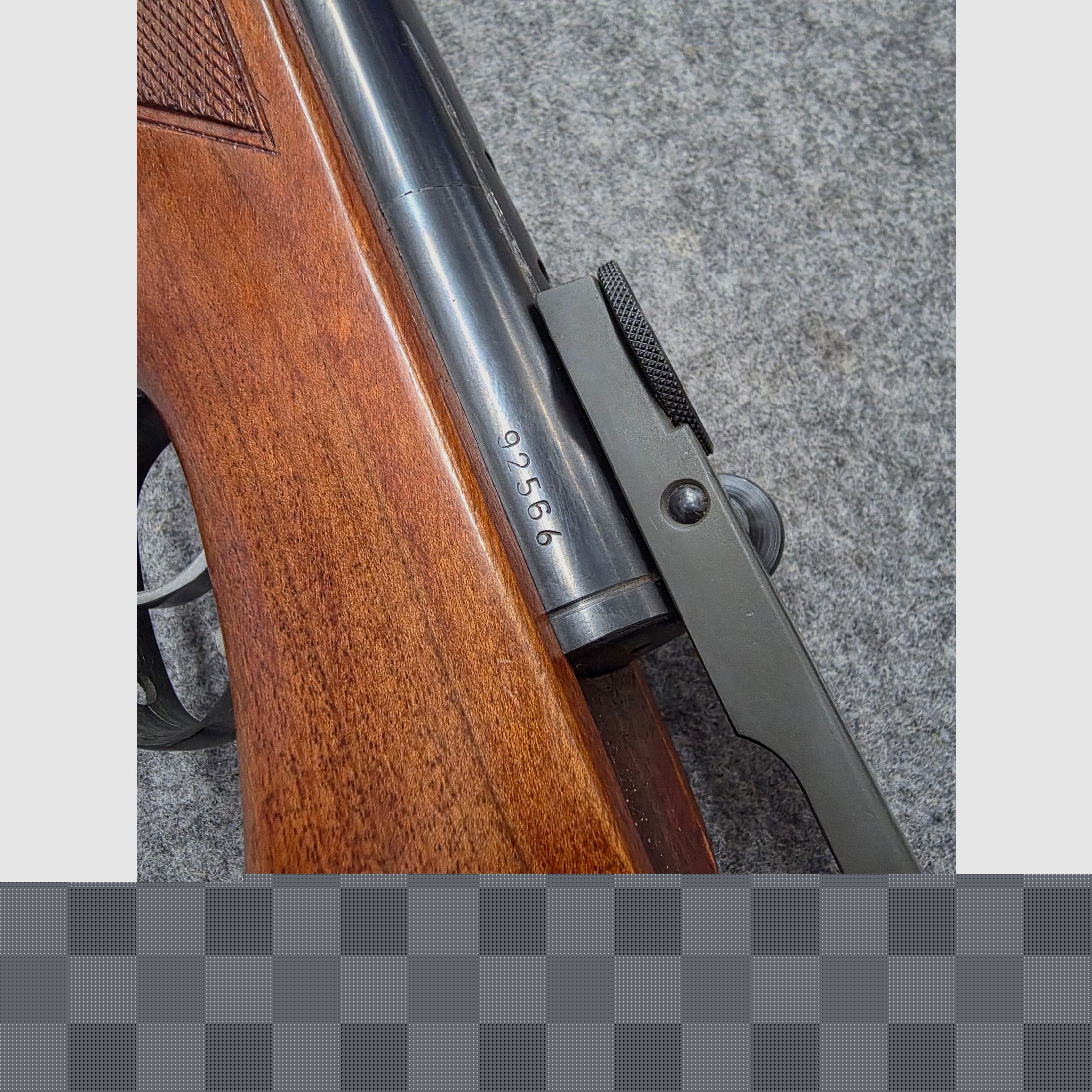 Zeer oude BURGO wierook HW55 T met Tiroler walnootkolf Knicker luchtgeweer zonder F-teken uit de jaren 60 cal. 4,5mm Diabolo