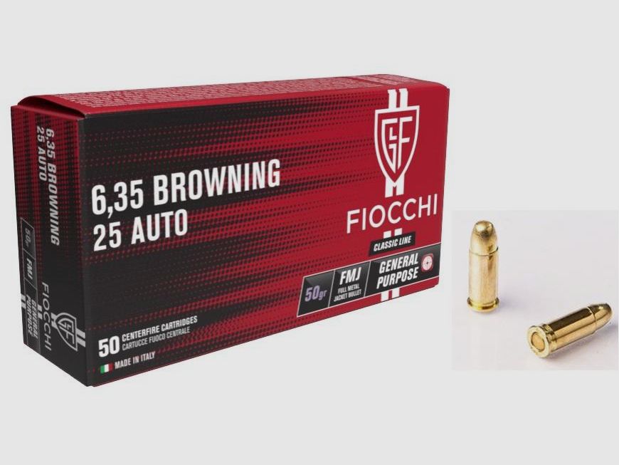 FIOCCHI Kal.6,35 Browning (.25 Auto) FM x500, Bild 1 von 2