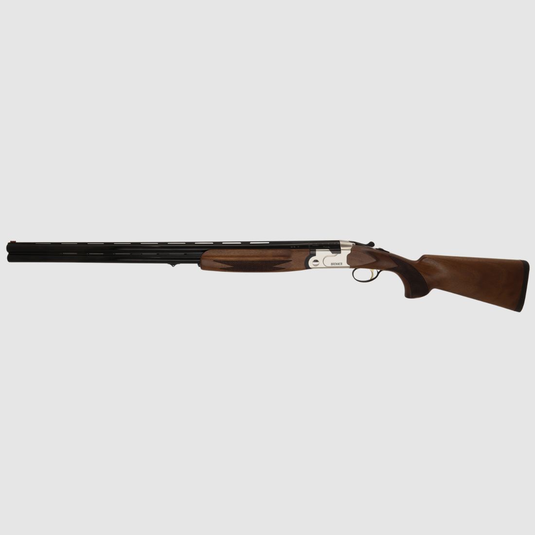 Neu, auf Lager: Brenner BF18 White 12/76 Stahlschrotbeschuss LL 71cm Bockflinte mit Flankenverschluss Ejektoren (Art.Nr.: BRE06-0020) Silber BF 18 BF-18 