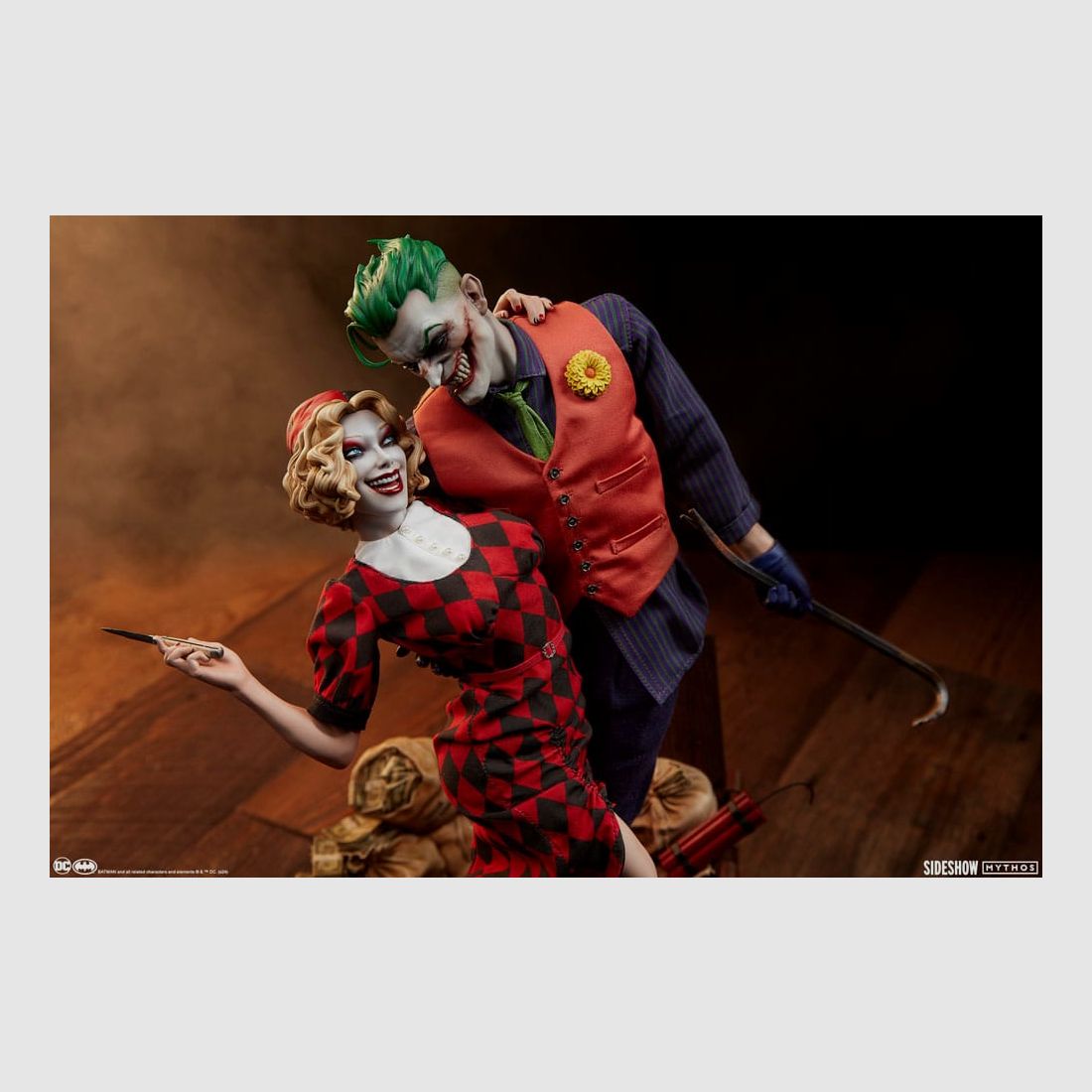 DC Comics Mythos Statue 1/5 The Joker and Harley Quinn: Lawless Love 41 cm | 43335