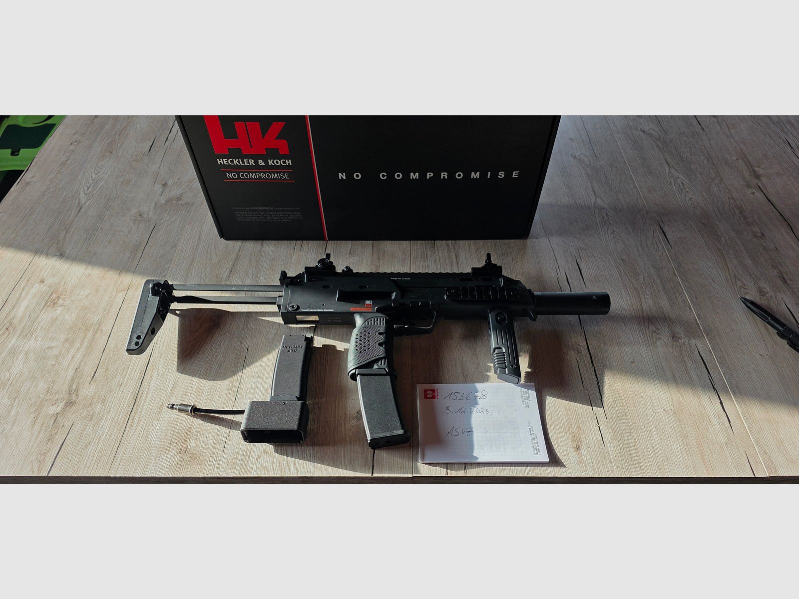 VFC MP7A1 V2 Gbb/Hpa mit Airtac Adapter und Clutch Precision Backplate