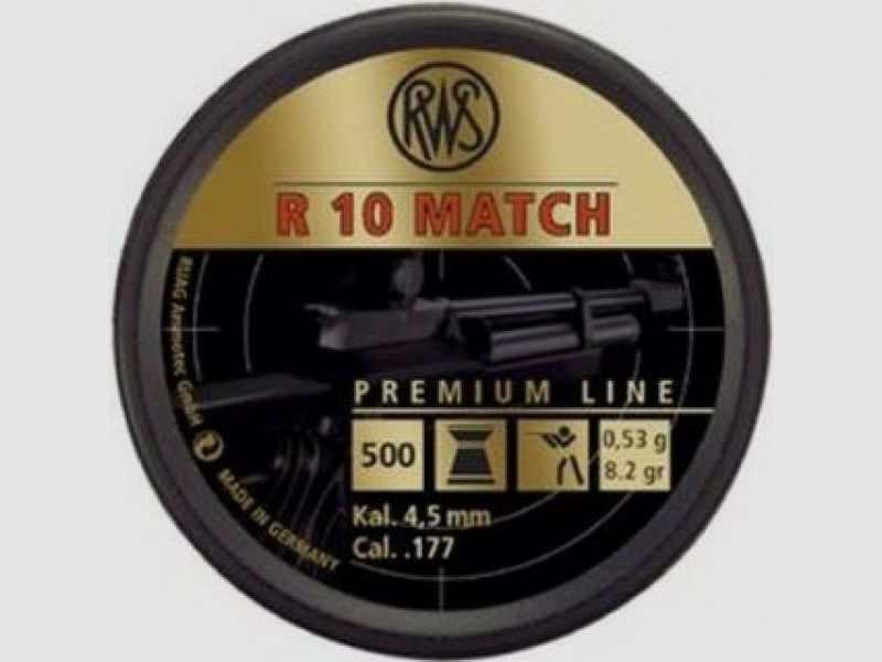 RWS; R10 Match, kal. 4,5mm; 500 strzałów