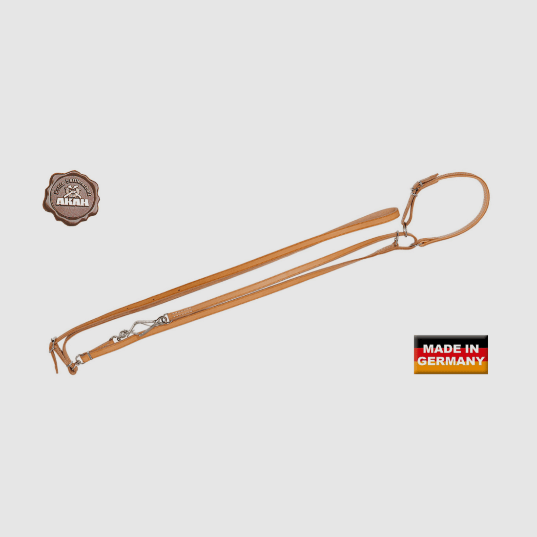 AKAH Umhängeleine mit Halsung 14 mm breit