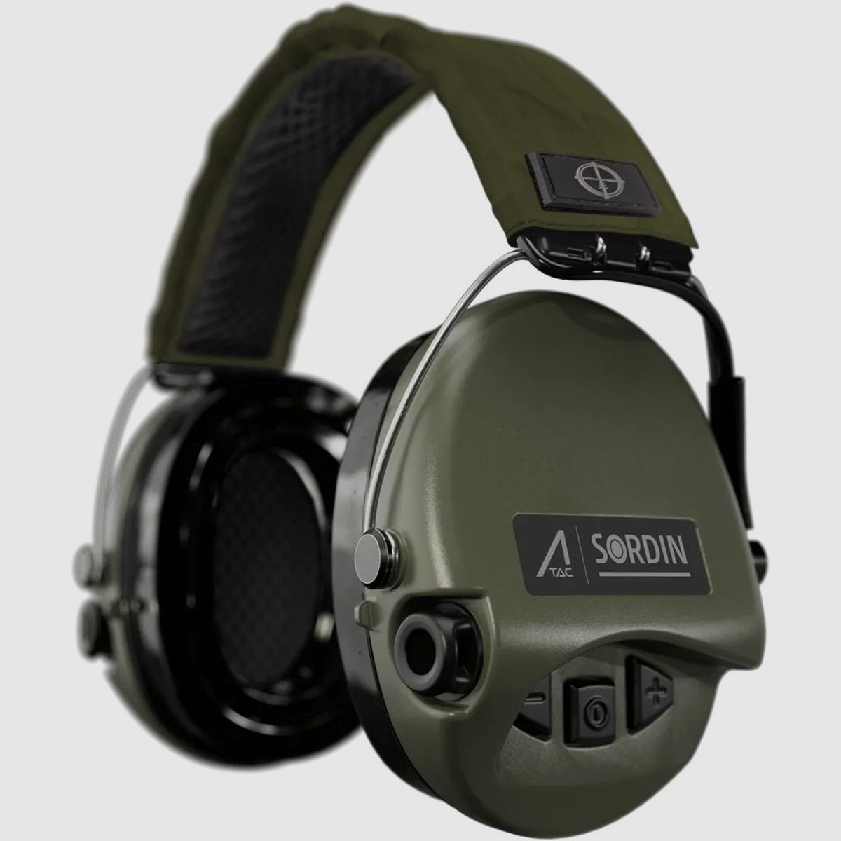 Sordin - Słuchawki aktywne Supreme Pro Ace - Materiałowa opaska zielona, wkładki żelowe, zielone - 75302-G-GNT-ACE, zdjęcie 1 z 5