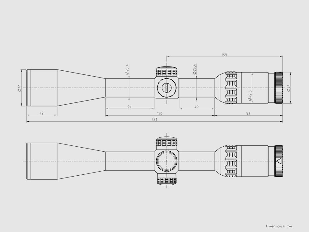 Kahles Helia 3 4-12x44i telescopio di puntamento
