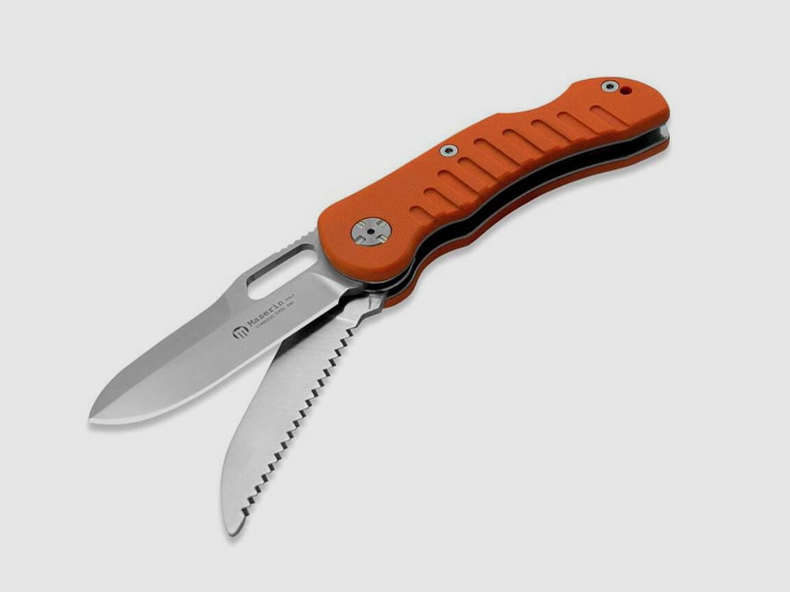 Maserin Jager II Cuchillo de Bolsillo Naranja