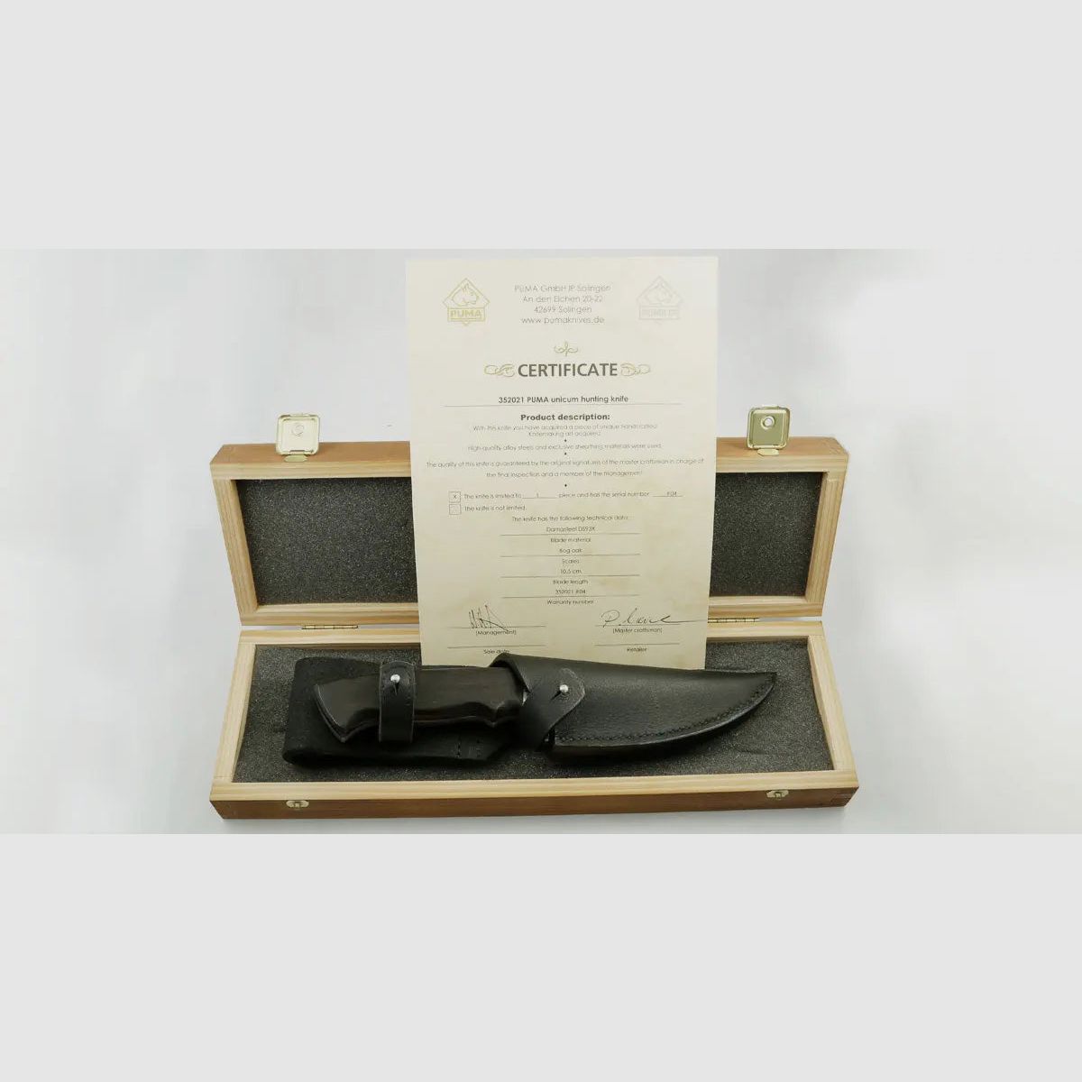 Couteau de chasse PUMA unicum, chêne de tourbière, DS93X™, unique, image 5 sur 5