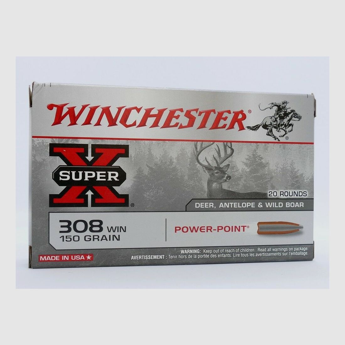 Winchester .308 Win. Power Point 9.7g/150grs