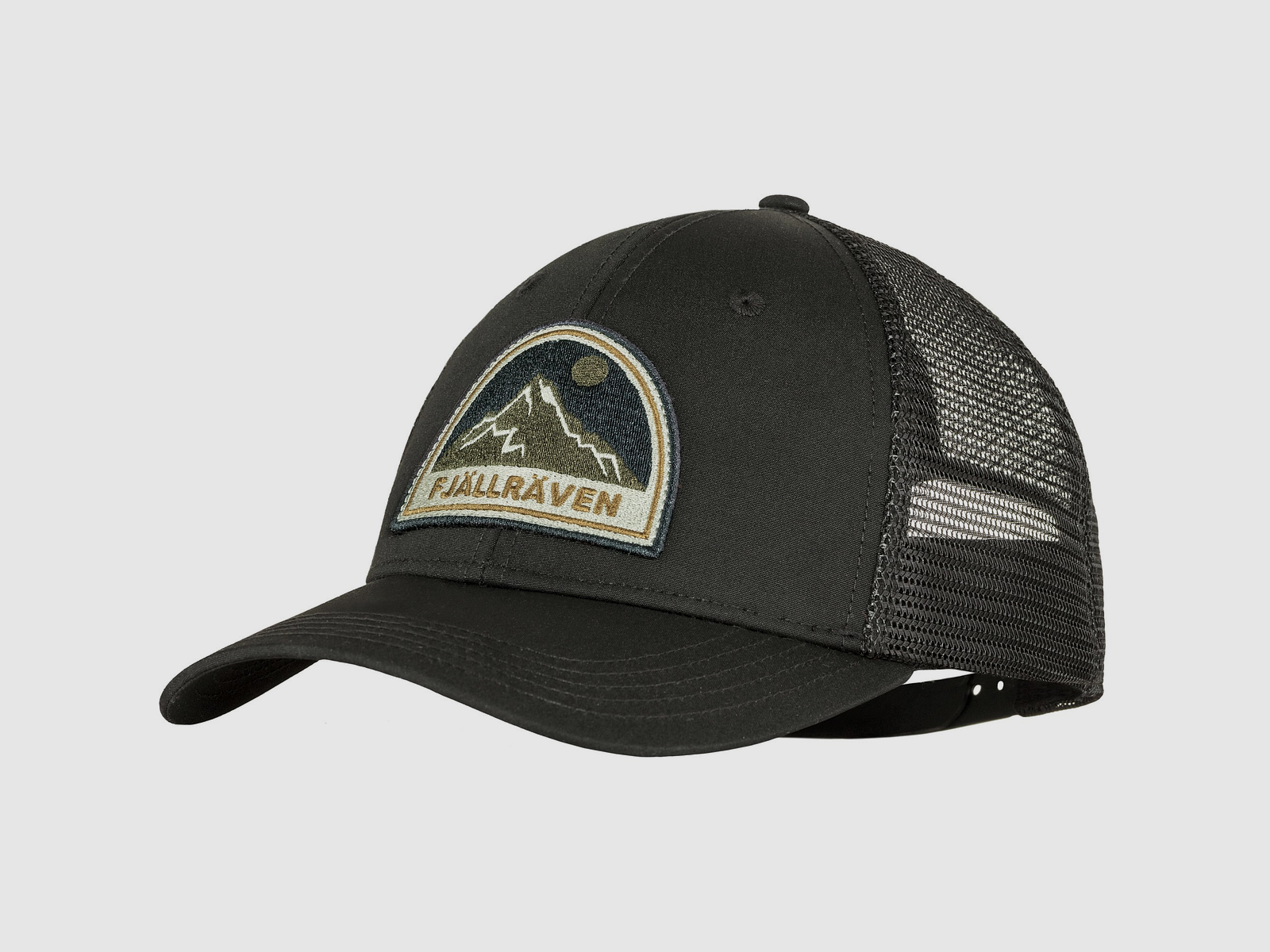 Fjällräven Badge casquette trucker noire, image 1 sur 2