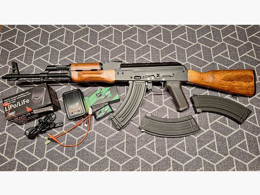 AK47 BEGADI SPORT AEG pełny metal/drewno naturalne-NOWY!