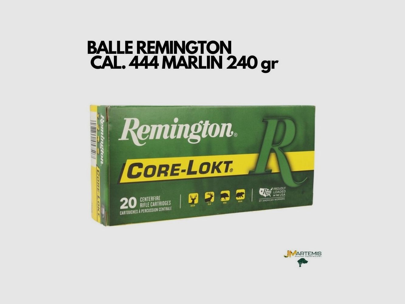 PATRONE REMINGTON 444 MARLIN 240 gr SPCL CORE-LOCK, immagine 1 di 3