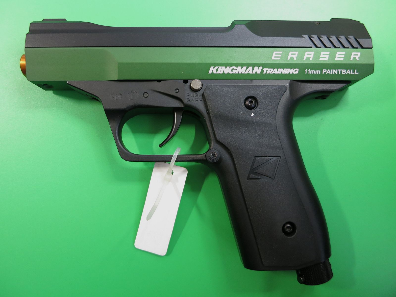 Pistola Kingman KT Eraser RAM, calibre .43 (11mm) - Racing Green, pieza de exhibición, como nueva! #25
