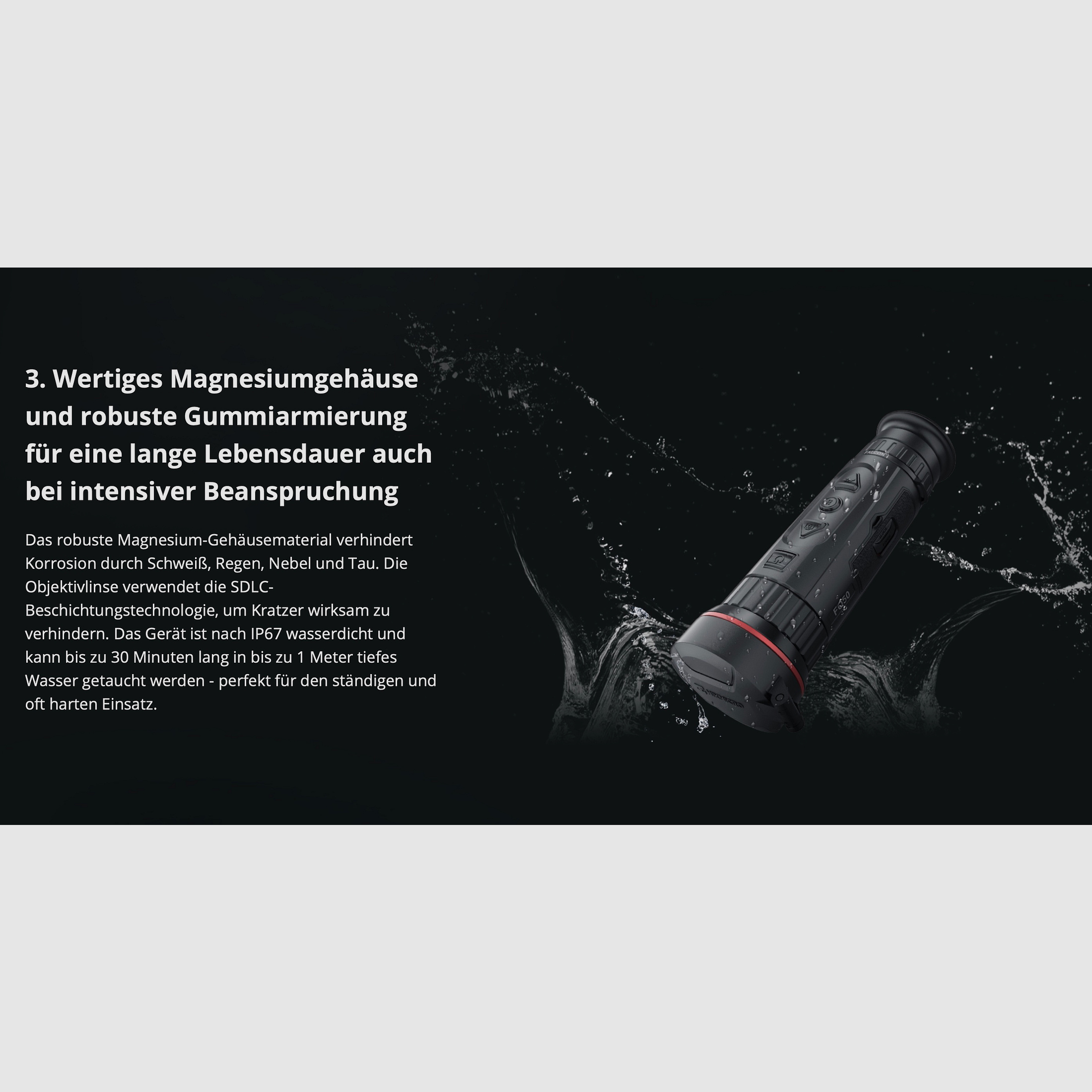 Hikmicro Monokular Falcon FQ35 Wärmebildkamera 640 x 512 12 μm <20 mK