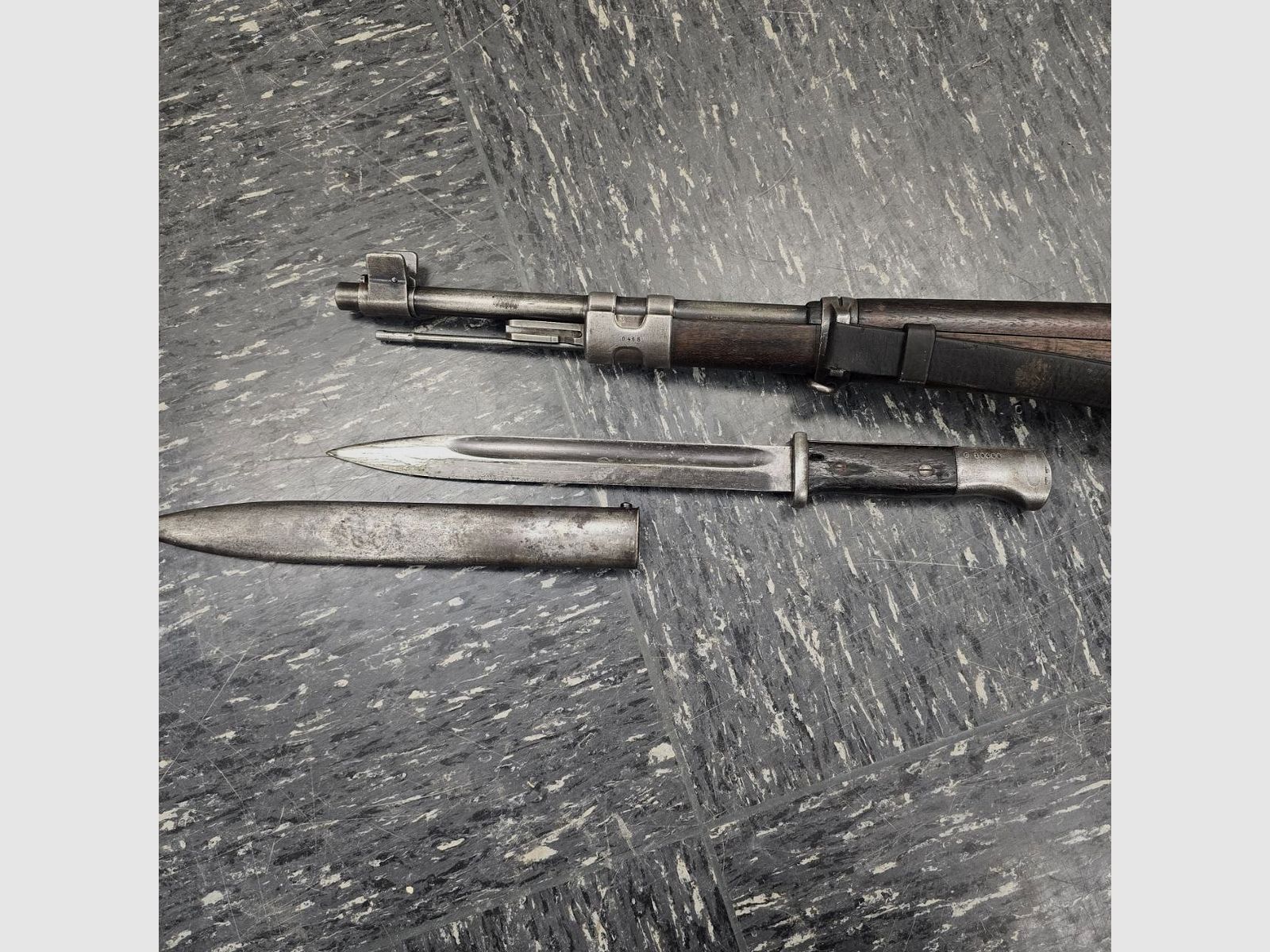 Karabiner 98k – Contrat portugais m/937 (1937) numéro identique avec baïonnette