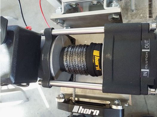 HECK-PACK electric winch model 3.5, 25 meters with synthetic rope and quick release